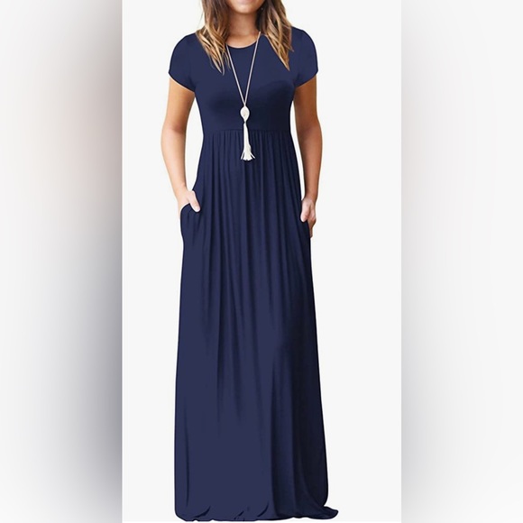 Dresses & Skirts - Short sleeve maxi dress with pockets